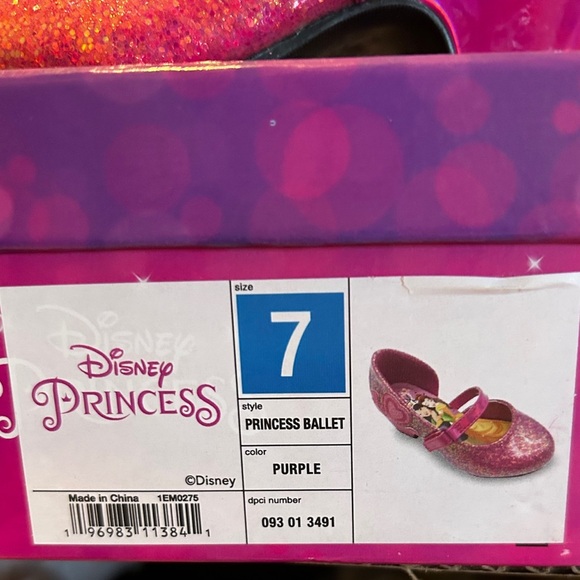 New Disney Glitter Kids Princess Dress Shoes - Picture 5 of 6